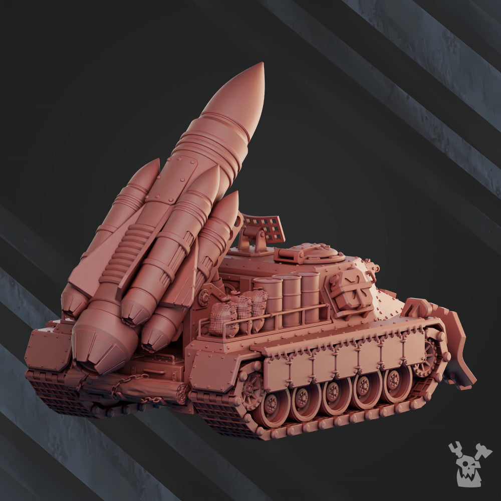 Frostborn Division Automated Missile Launcher Comrad Freeze Cf939, Imperial Army proxy miniature, artillery, 28mm, view 3