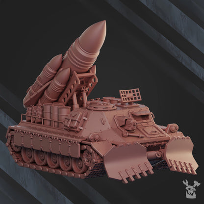 Frostborn Division Automated Missile Launcher Comrad Freeze Cf939, Imperial Army proxy miniature, artillery, 28mm, view 2