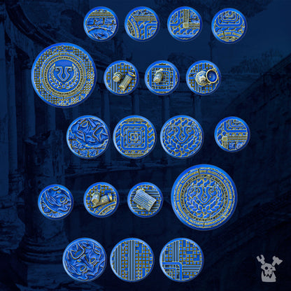 Ultra Knights Bases Set, resin conversion bits, bits, 28mm heroic scale unpainted resin