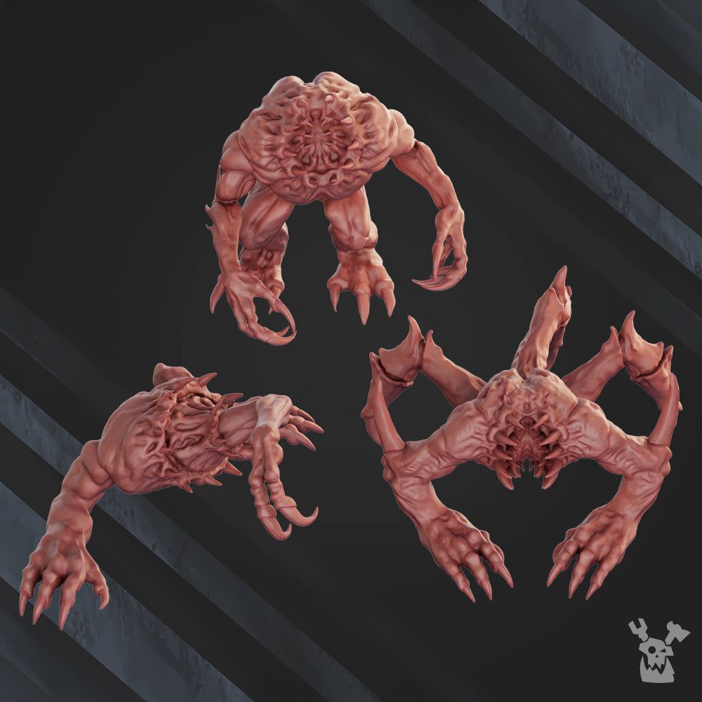 Bloodthirsty Knights Beasts From Beyond, proxy miniature, monster, 28mm heroic scale unpainted resin, vi