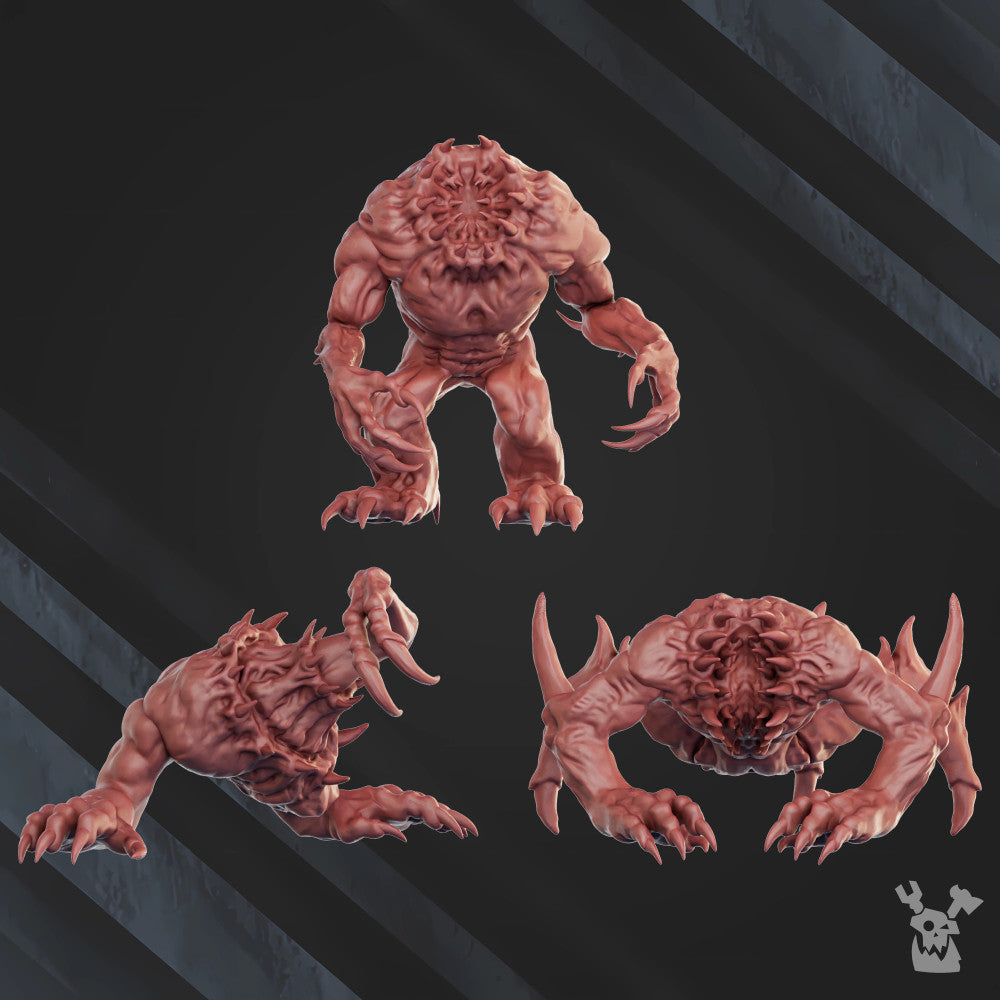 Bloodthirsty Knights Beasts From Beyond, proxy miniature, monster, 28mm heroic scale unpainted resin, vi