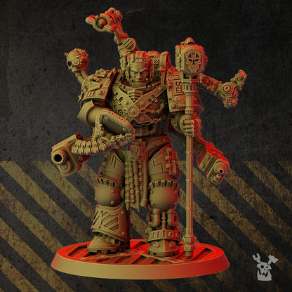 Iron Knights Alloy Master, proxy miniature, character, 28mm heroic scale unpainted resin, view 6