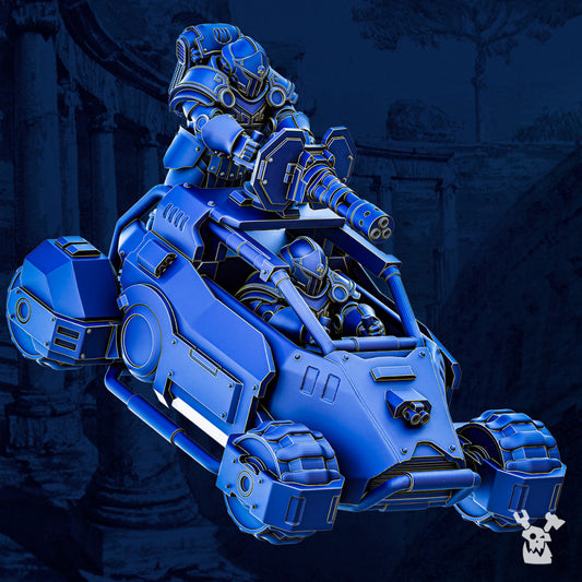 Ultra Knights Fast Attack Space Buggy, proxy miniature, vehicle, 28mm heroic scale unpainted resin