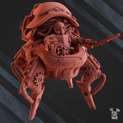 Machine Cult Kt-08 Crasher V2, Tech Priests proxy miniature, 28mm heroic scale unpainted resin