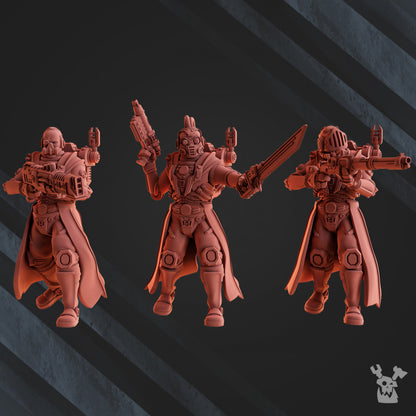 Tech Priests Machine Cult Scout Warriors (10 Units), 28mm heroic scale unpainted resin