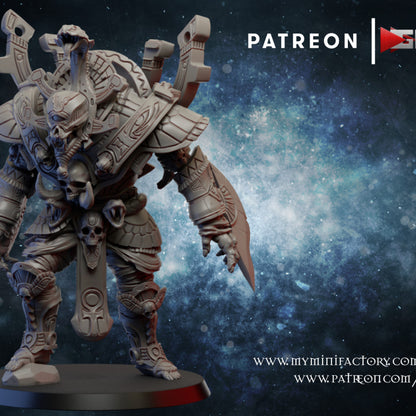 Undead Cyclops Egptyan, Necro proxy miniature, 28mm heroic scale unpainted resin