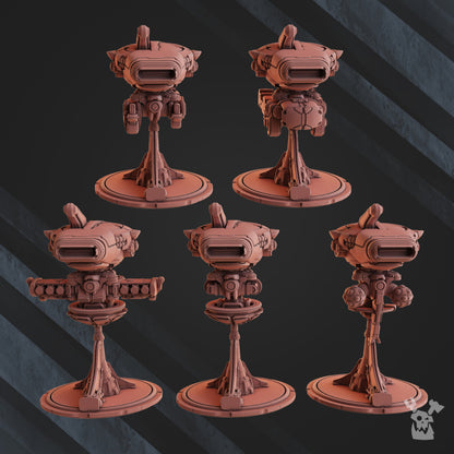 Tuai Drones, proxy miniature, 28mm heroic scale unpainted resin, view 6