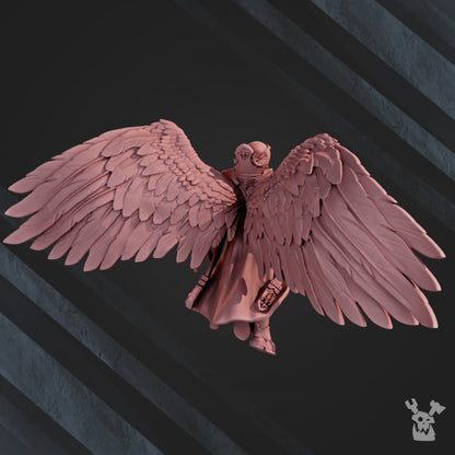 Battle Sisters Archangel Elizabeth (67Mm), proxy miniature, 28mm heroic scale unpainted resin, view 3