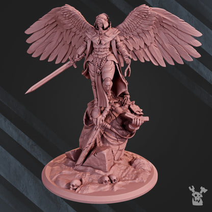Battle Sisters Archangel Elizabeth (127Mm), proxy miniature, 28mm heroic scale unpainted resin
