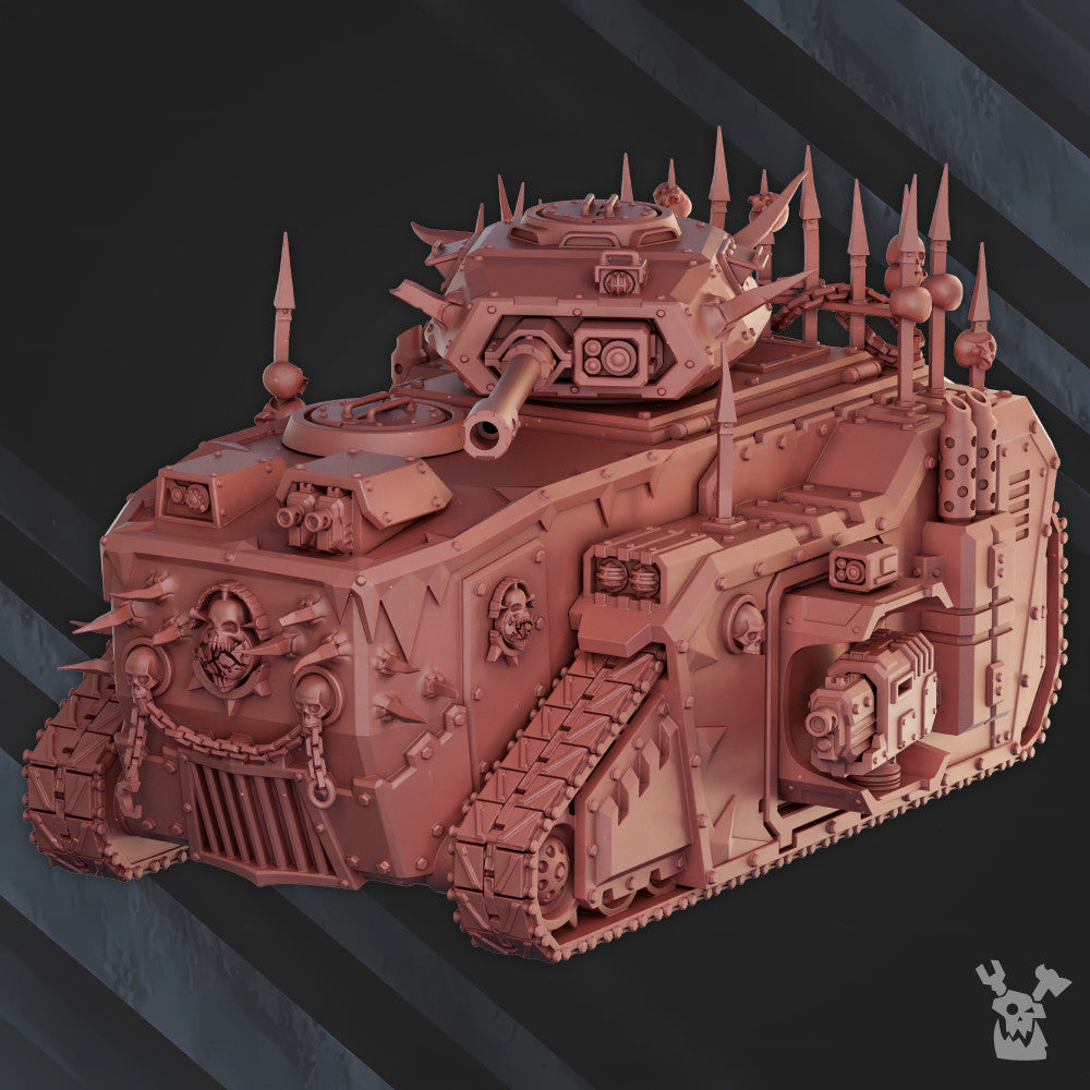 Bloodthirsty Knights Frantic Crusher, proxy miniature, 28mm heroic scale unpainted resin, view 5