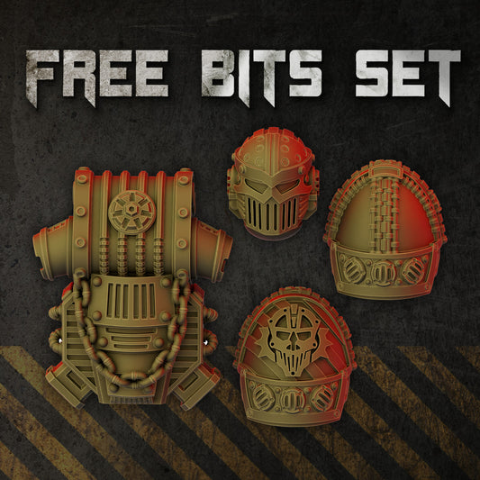 Iron Knights Bits Set, resin conversion bits, 28mm heroic scale unpainted resin