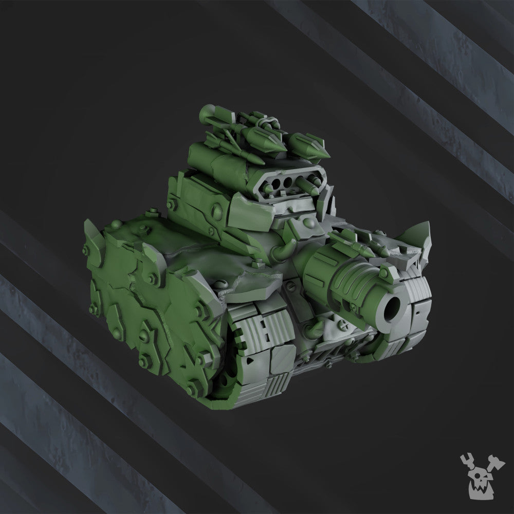 Orks Gobbo Wagons, proxy miniature, 28mm heroic scale unpainted resin, view 6