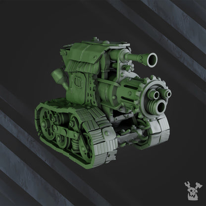 Orks Gobbo Wagons, proxy miniature, 28mm heroic scale unpainted resin, view 9