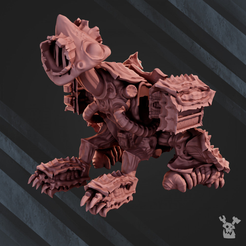 Plague Knights Hauler, proxy miniature, 28mm heroic scale unpainted resin, view 2