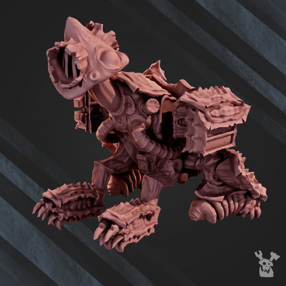 Plague Knights Hauler, proxy miniature, 28mm heroic scale unpainted resin, view 2