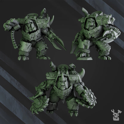 Orks Heavy Strikerz Posse, proxy miniature, vehicle, 28mm heroic scale unpainted resin