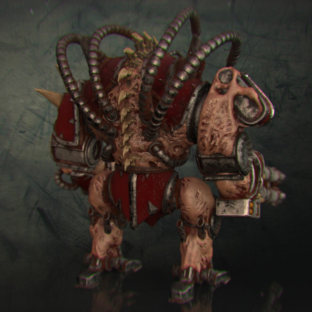 Bloodthirsty Knights Flesh Befouler Machine, proxy miniature, 28mm heroic scale unpainted resin, view 7