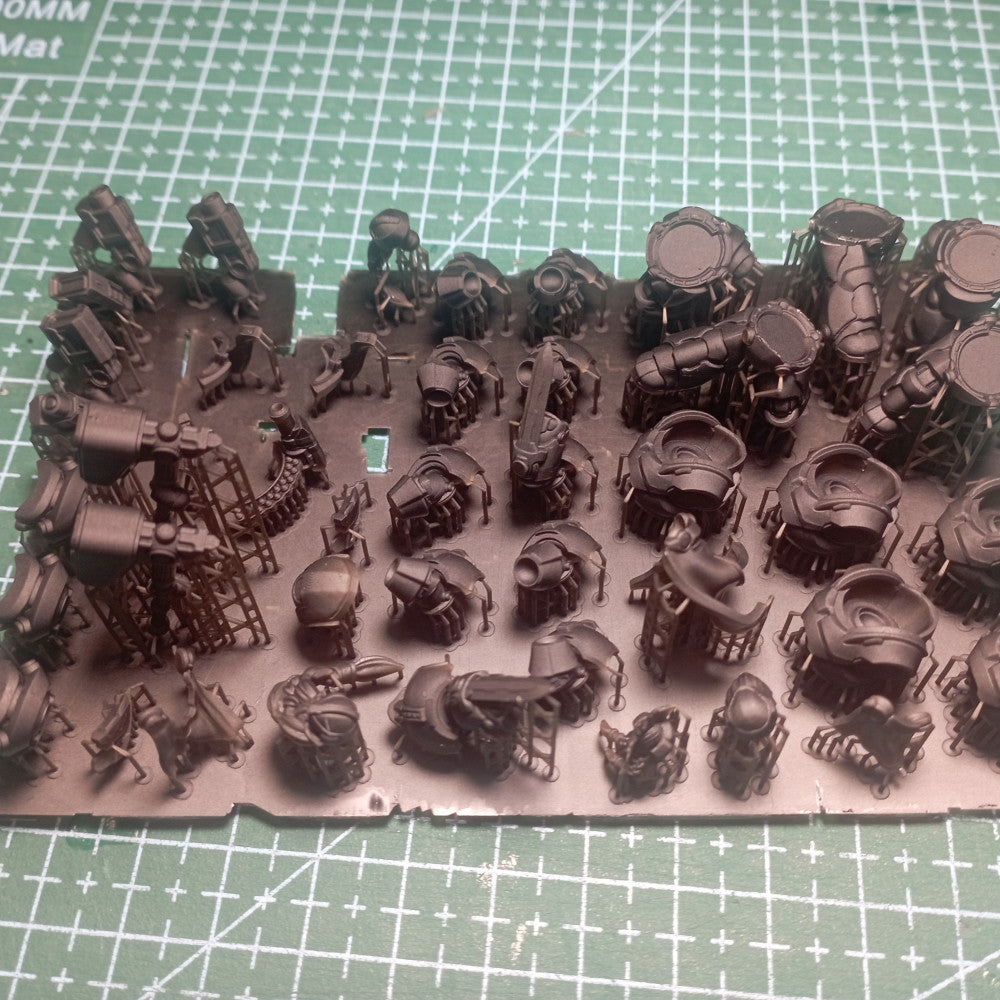 Space Dwarf Black Mountain Guardians Build Kit, proxy miniature, 28mm heroic scale unpainted resin, view 5