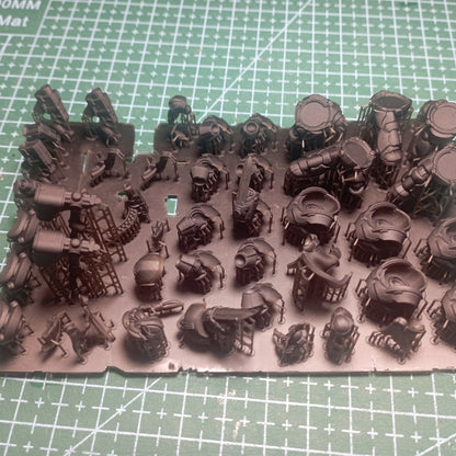 Space Dwarf Black Mountain Guardians Build Kit, proxy miniature, 28mm heroic scale unpainted resin, view 5