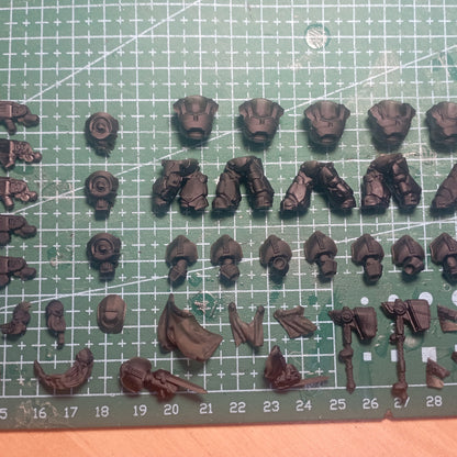 Space Dwarf Black Mountain Guardians Build Kit, proxy miniature, 28mm heroic scale unpainted resin, view 6