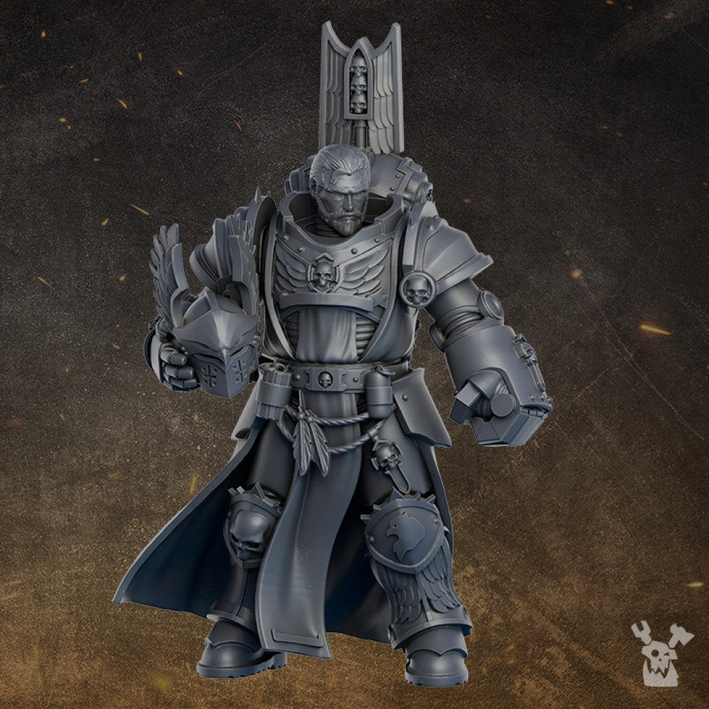 Hooded Knights Sir Lancelot, proxy miniature, character, 28mm heroic scale unpainted resin