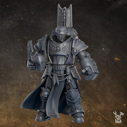 Hooded Knights Sir Lancelot, proxy miniature, character, 28mm heroic scale unpainted resin
