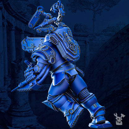 Ultra Knights Medic, proxy miniature, character, 28mm heroic scale unpainted resin, view 2