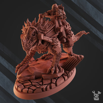 Flame Knights Riders Of Warriors Order (4 Units), proxy miniature, squad, 28mm heroic scale unpainted resin, view 4
