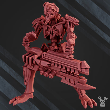 Necro Warrior, proxy miniature, infantry, 28mm heroic scale unpainted resin, view 2