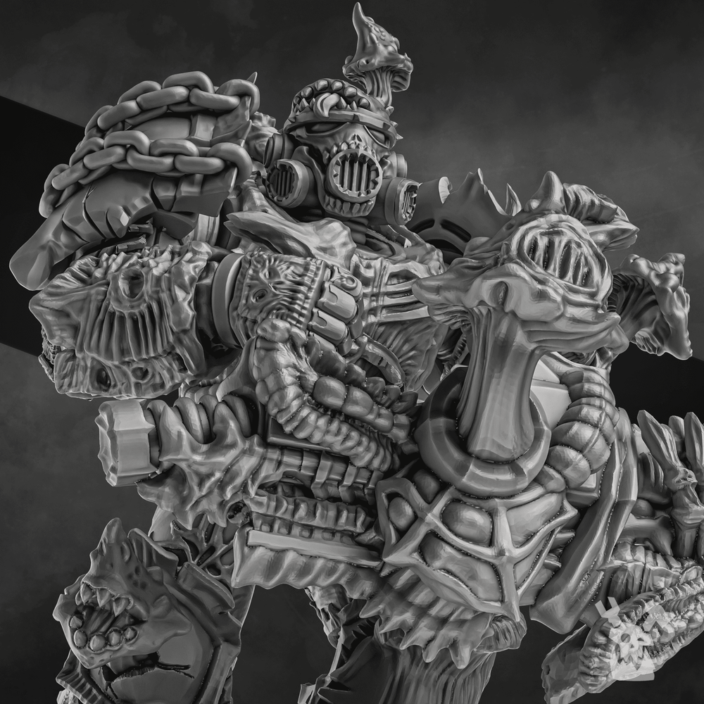 Plague Knights Warriors Doom Mantle (5 Units), proxy miniature, squad, 28mm heroic scale unpainted resin, view 6