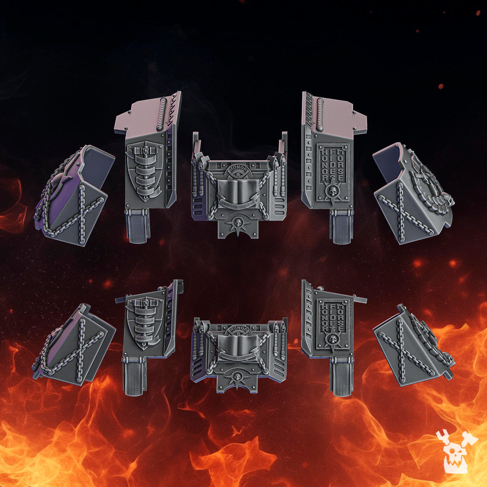 Crusader Knights Warden Stormdread Bits Set, resin conversion bits, walker, 28mm heroic scale, view 2