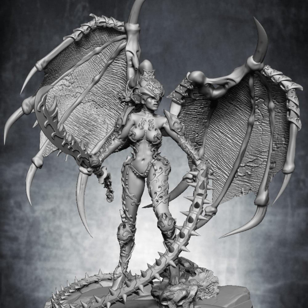 Hellspawn Succubi Queen Eizana, proxy miniature, character, 28mm heroic scale unpainted resin