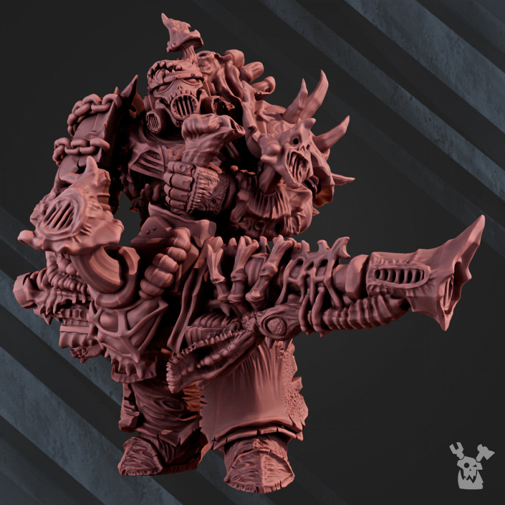 Plague Knights Warriors Doom Mantle (5 Units), proxy miniature, squad, 28mm heroic scale unpainted resin, view 2