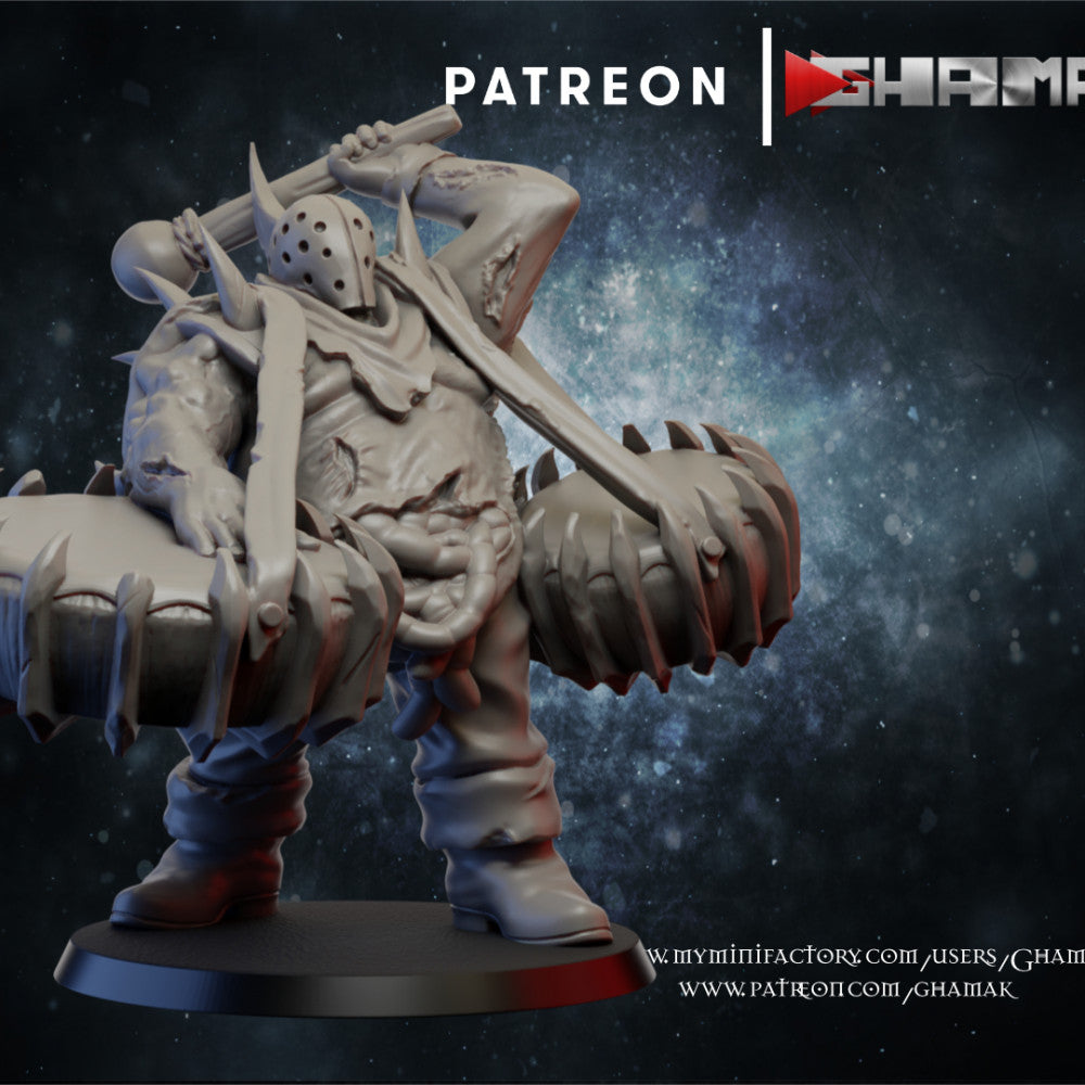 Plague Knights Pestilence Warrior Musician, proxy miniature, infantry, 28mm heroic scale unpainted resin