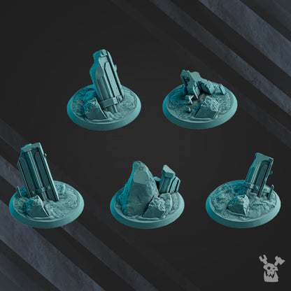 Space Knights Assault Brothers Squad Build Kit, proxy miniature, 28mm heroic scale unpainted resin, view 7