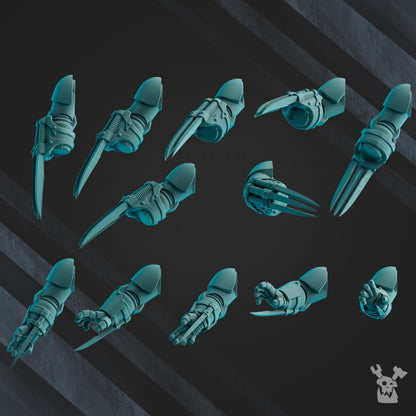Space Knights Assault Brothers Squad Build Kit, proxy miniature, 28mm heroic scale unpainted resin, view 5