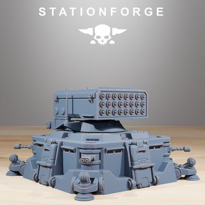Space Knights Bunker, proxy miniature, terrain, 28mm heroic scale unpainted resin, view 2