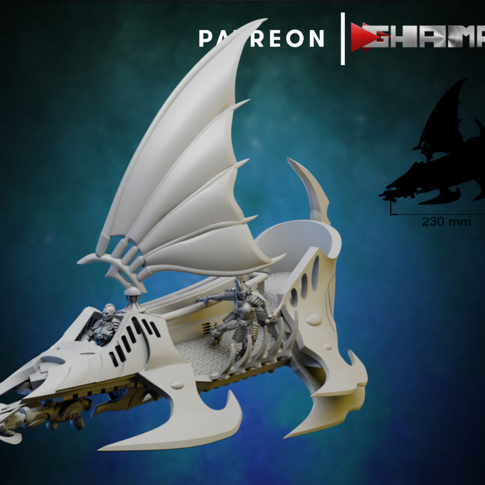 Dark Eldar Rider, proxy miniature, vehicle, 28mm heroic scale unpainted resin