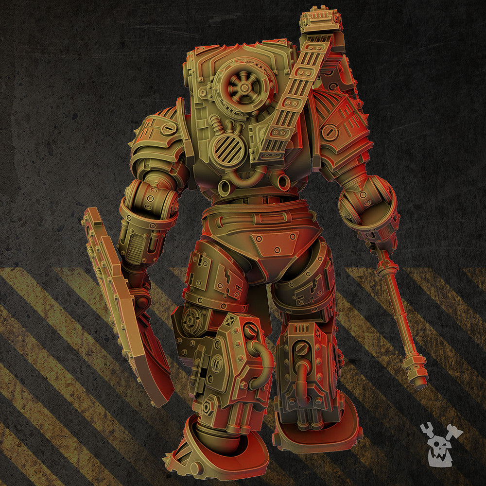Iron Knights Rusty Reaper, proxy miniature, 28mm heroic scale unpainted resin, view 3