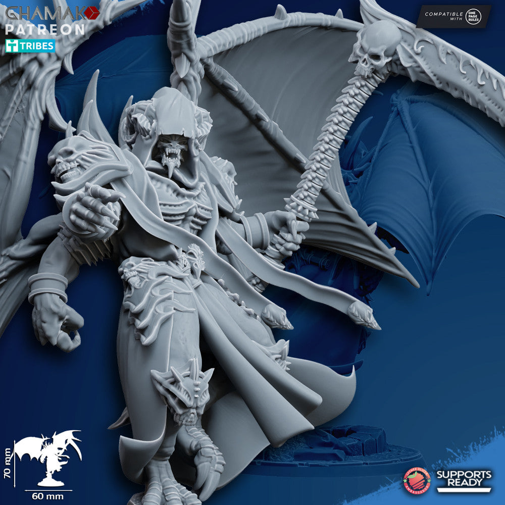 Plague Knights Lord Of Shadows, proxy miniature, character, 28mm heroic scale unpainted resin, view 2