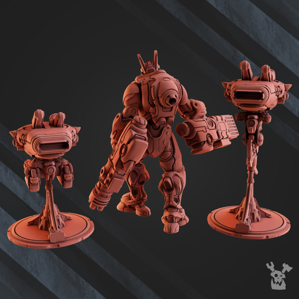 Tuai Shock Leader, proxy miniature, character, 28mm heroic scale unpainted resin, view 5