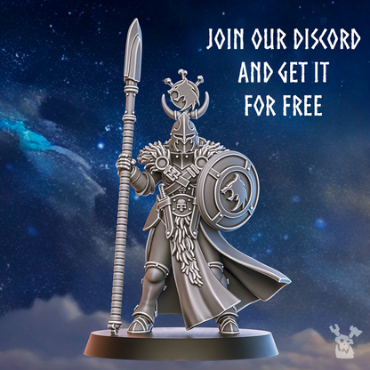 Battle Sisters With A Spear, proxy miniature, 28mm heroic scale unpainted resin