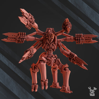 Necro Quadro Scorpion Pistoleer, proxy miniature, 28mm heroic scale unpainted resin