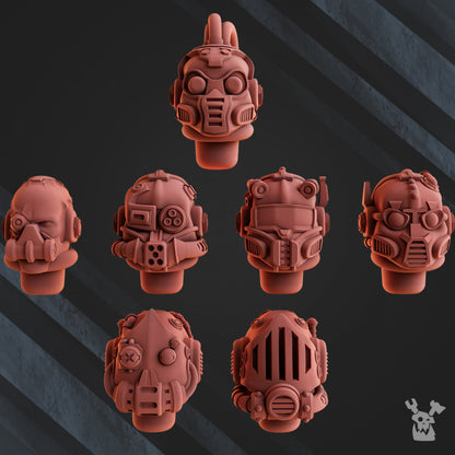 Tech Priests Machine Cult Scout Warriors (10 Units), 28mm heroic scale unpainted resin, view 3