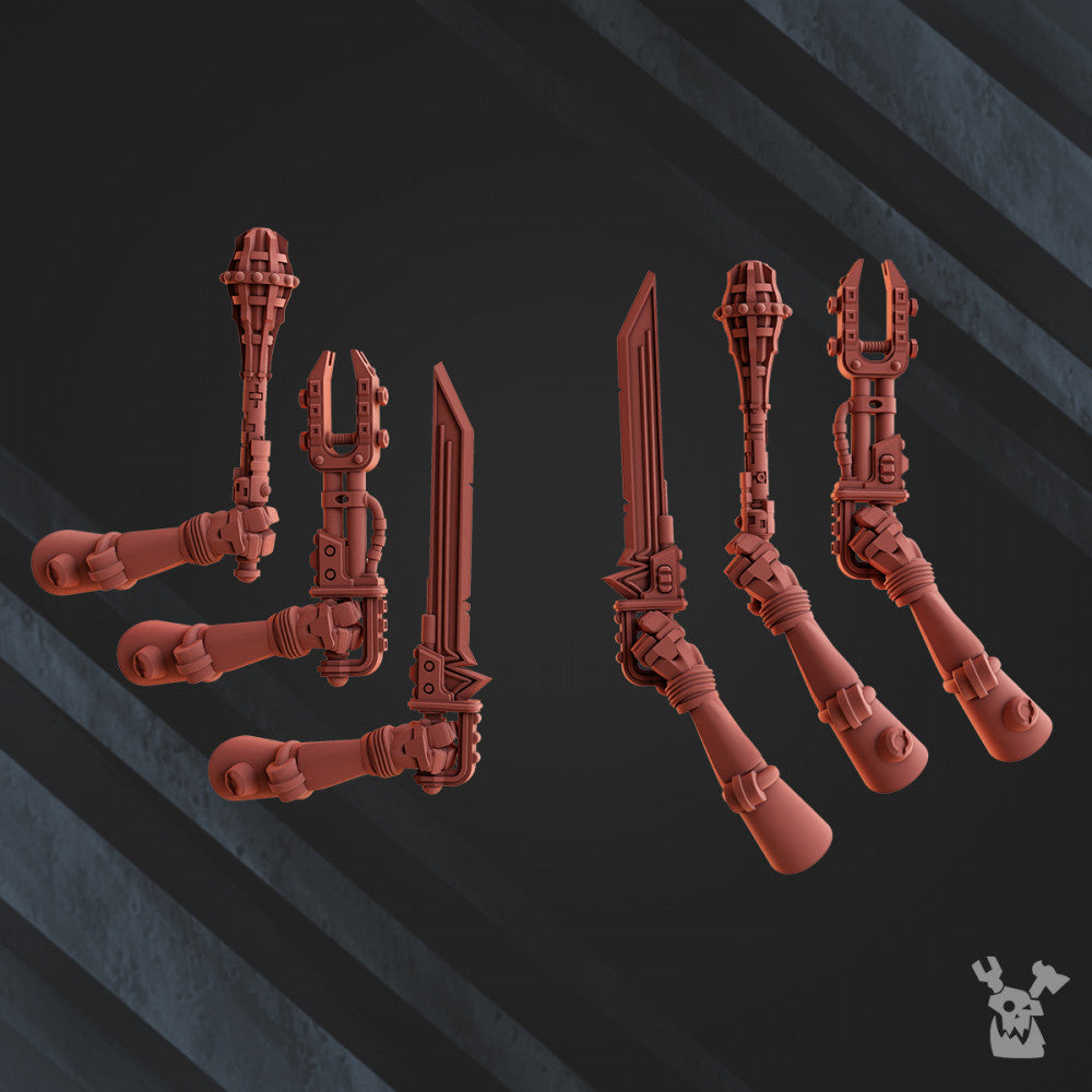 Tech Priests Machine Cult Scout Warriors (10 Units), 28mm heroic scale unpainted resin, view 7
