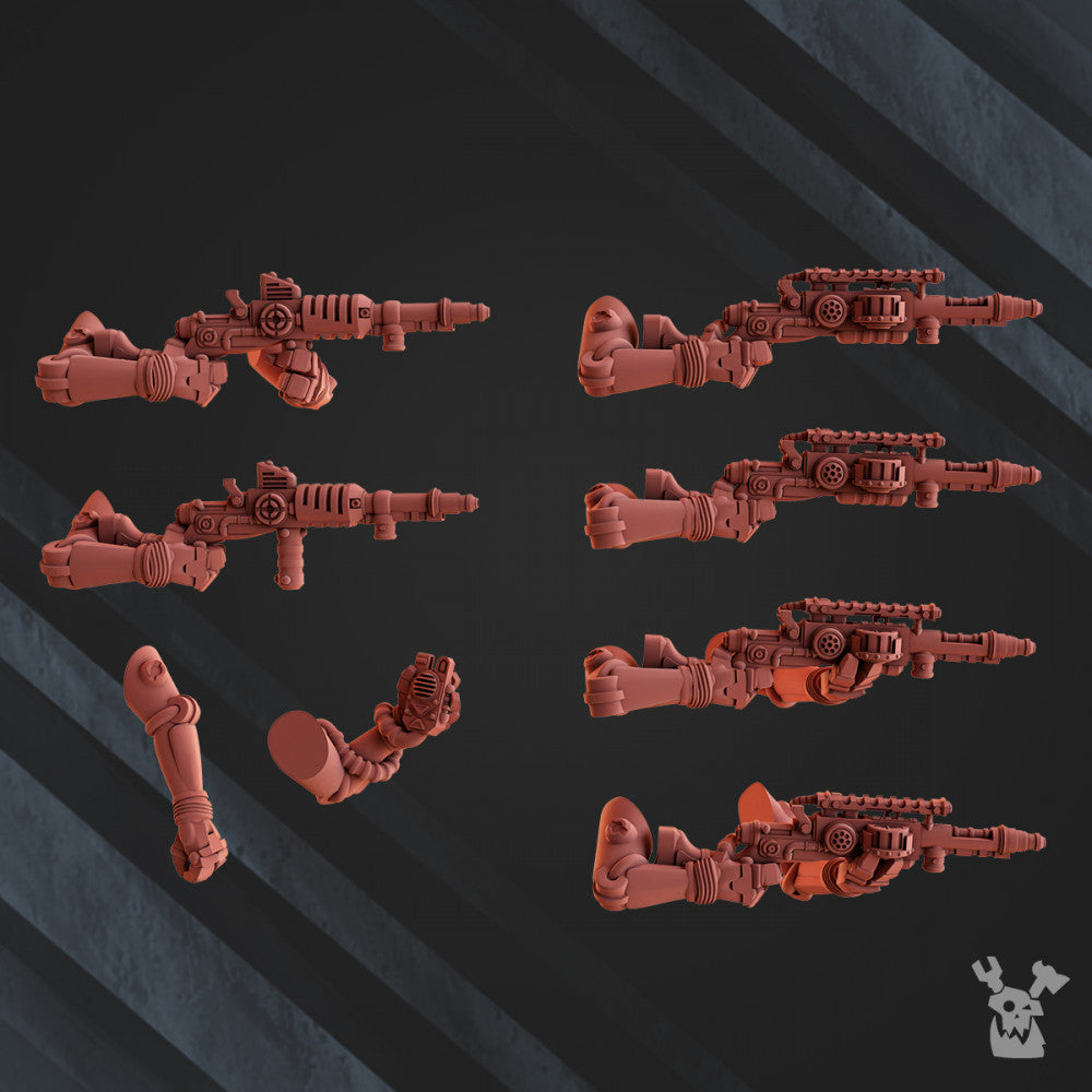 Tech Priests Machine Cult Scout Warriors (10 Units), 28mm heroic scale unpainted resin, view 5
