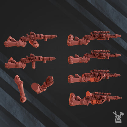 Tech Priests Machine Cult Scout Warriors (10 Units), 28mm heroic scale unpainted resin, view 5