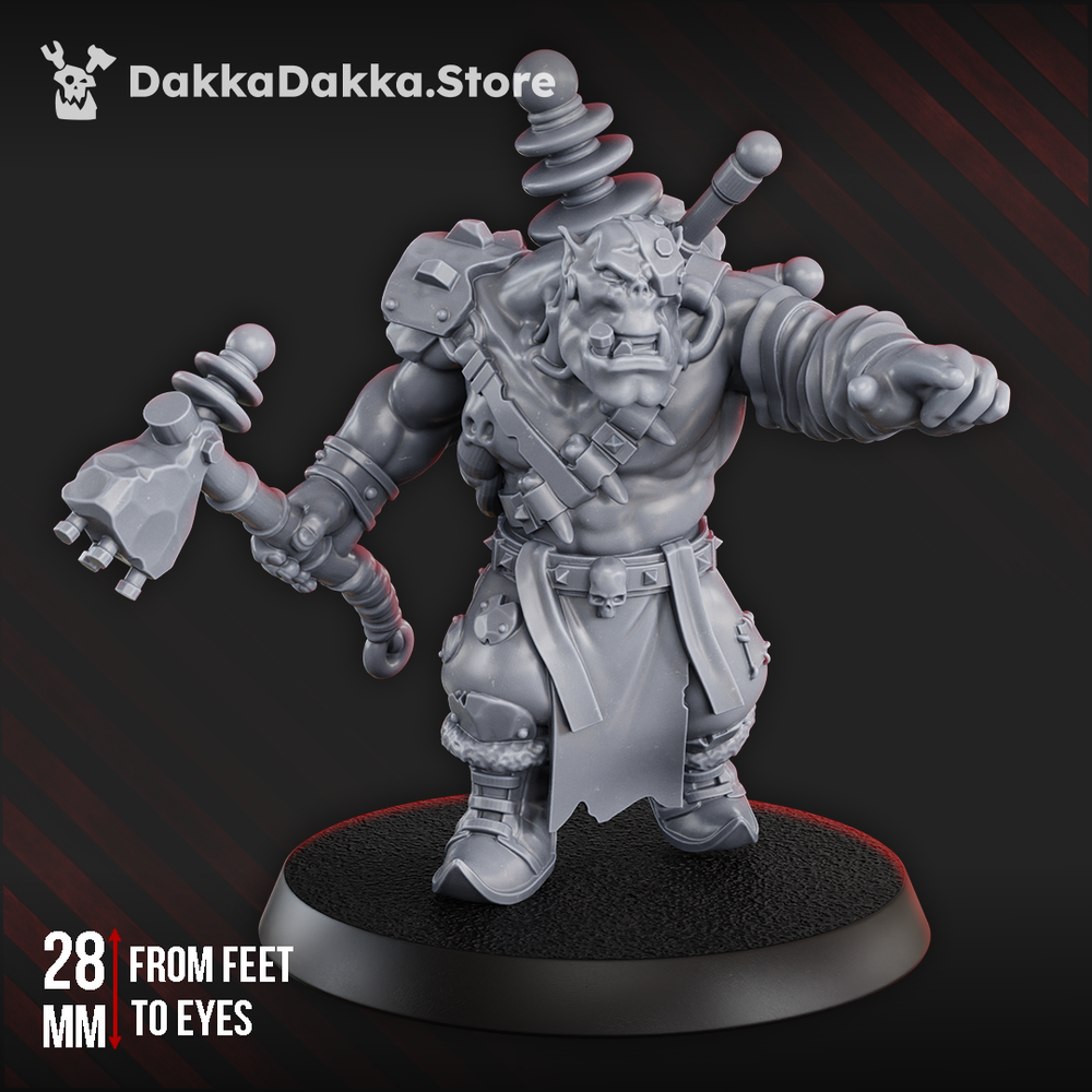 Orks Tech Boy, proxy miniature, 28mm heroic scale unpainted resin