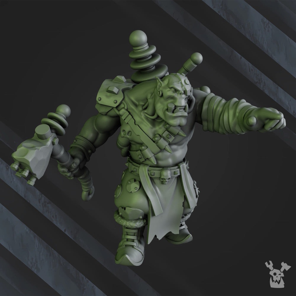 Orks Tech Boy, proxy miniature, 28mm heroic scale unpainted resin, view 5