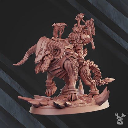 Bloodthirsty Knights The Soul Slasher Lord, proxy miniature, character, 28mm heroic scale unpainted resi